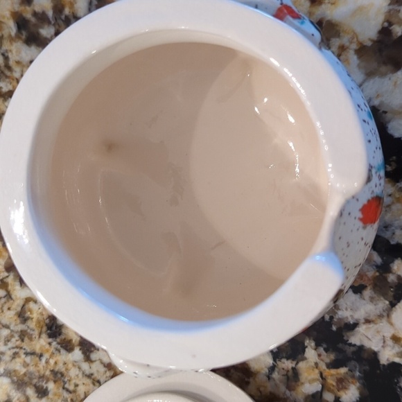 Vintage Ceramic splatter sugar container - Picture 6 of 11